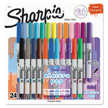 Sharpie® Ultra Fine Electro Pop Marker, Extra-fine Needle Tip, Assorted Color Set 2, 5-pack freeshipping - TVN Wholesale
